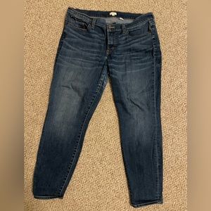 J. Crew 32 short skinny jeans